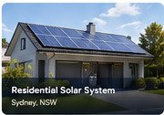 Residential solar panel installation